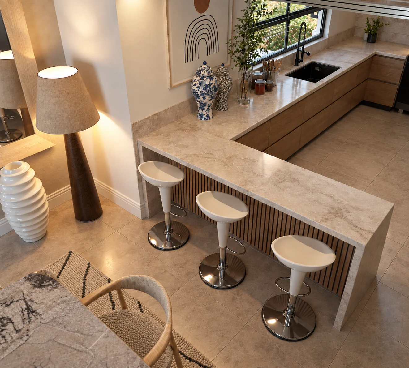 Kitchen breakfast counter